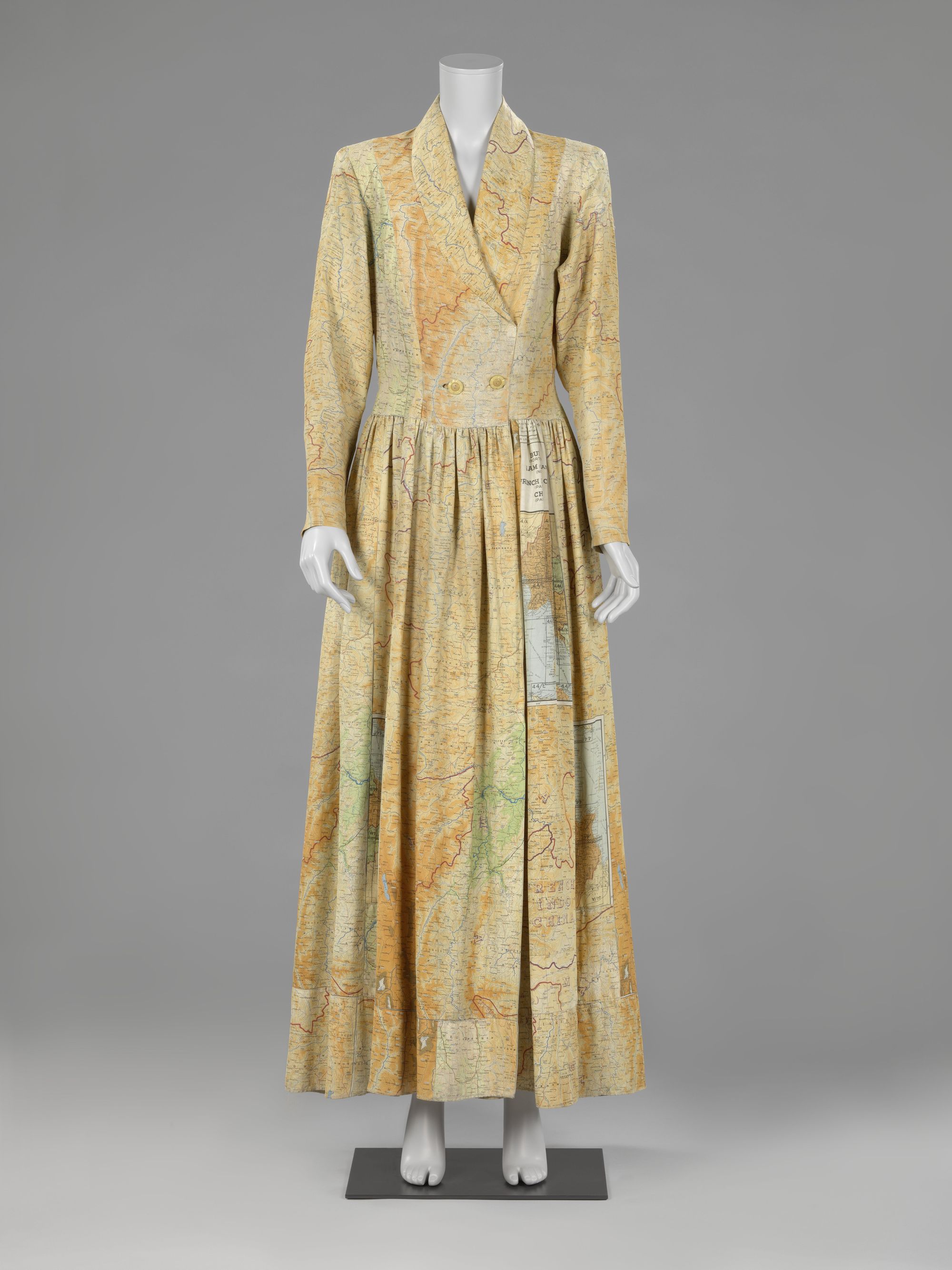 Dress made from Silk Maps. Rijksmuseum.