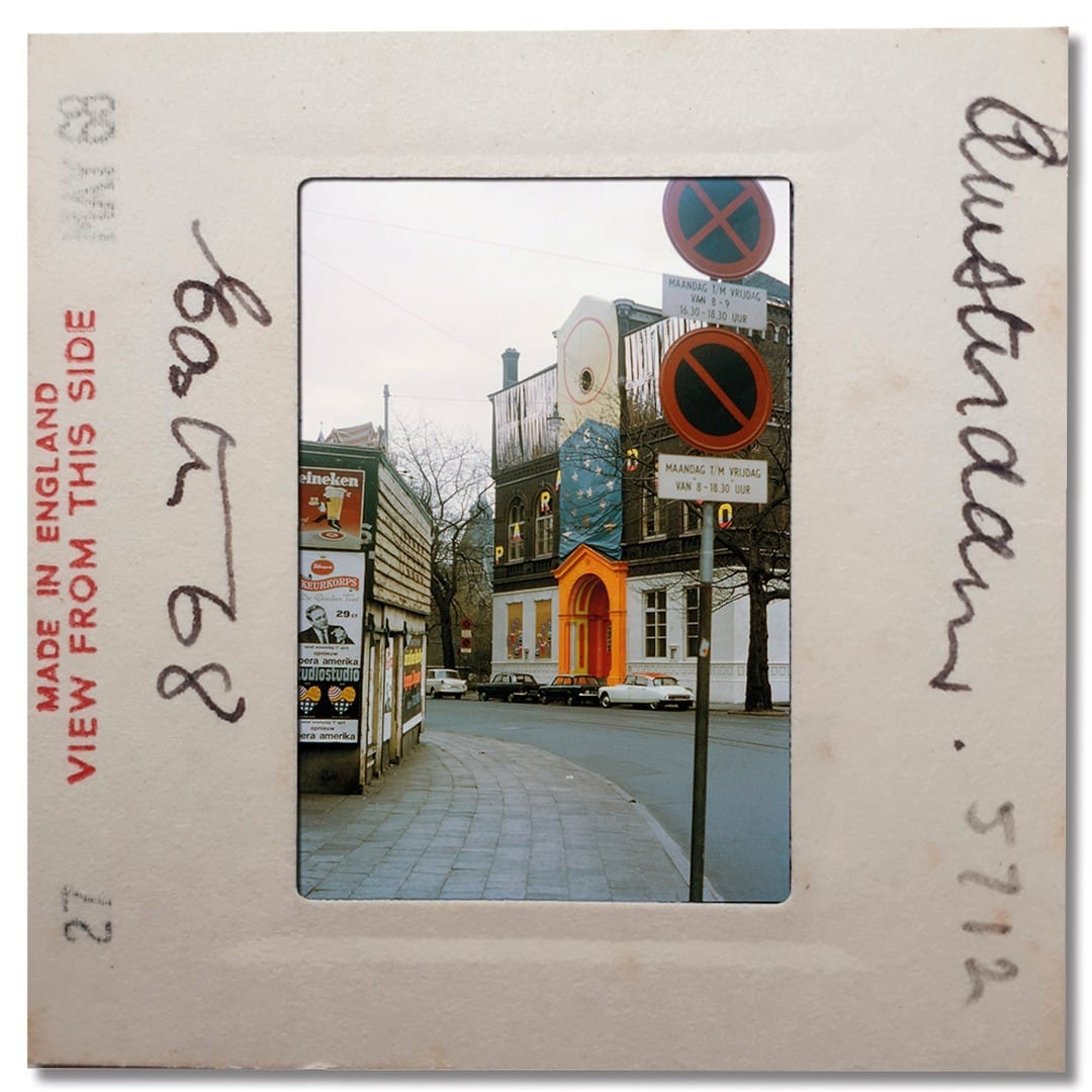 Slide of Amsterdam, sixties. Not my own slide but that of an American tourist.